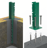 Poteau Viking Fix 1230 L=1800 RAL 9005