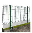 Plaque de soubassement béton 2510x250x35 - 1/2 chaperon VCLIP
