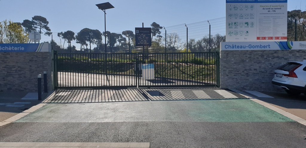Portail coulissant LIGHT SKENA 5000x2000 RAL 6005