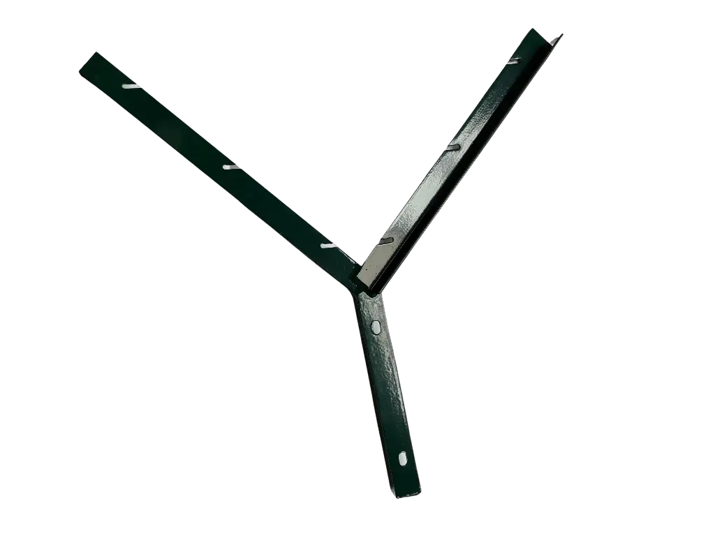 Bavolet double Viking Fix Y40x40x40x4 - 60cm - RAL 6005