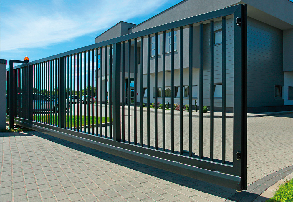 Portail autoportant HOKEN 7000x1500 RAL 7016
