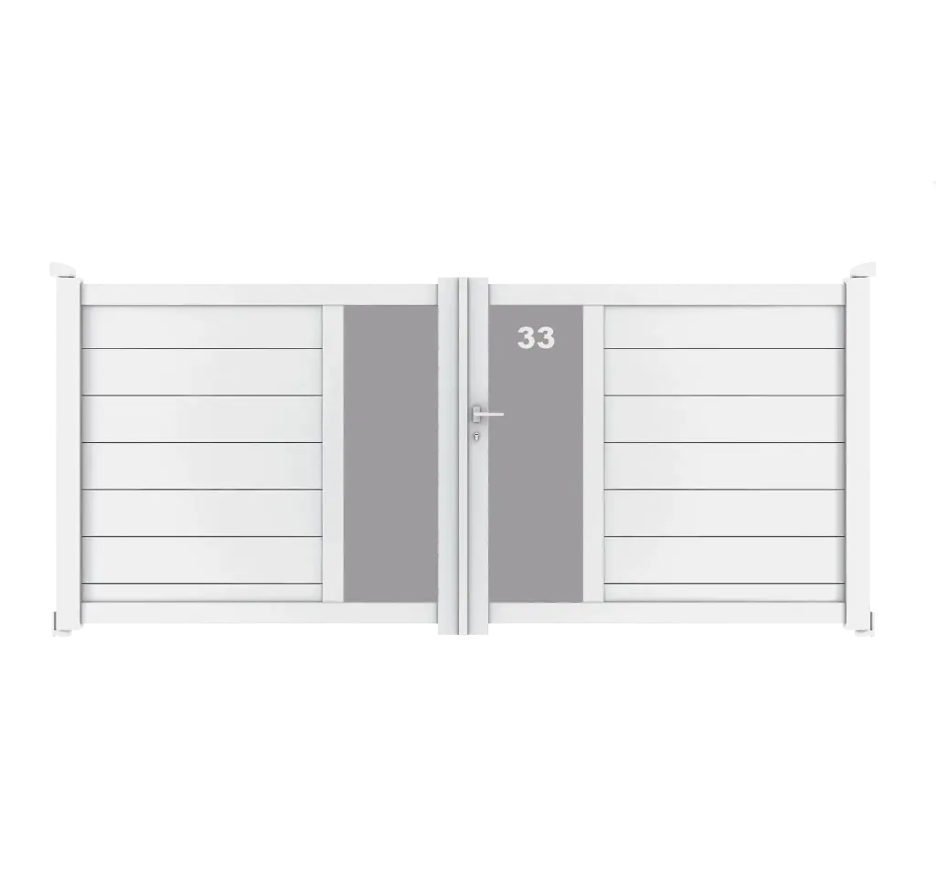 Portail 2 vantaux aluminium NEVADA