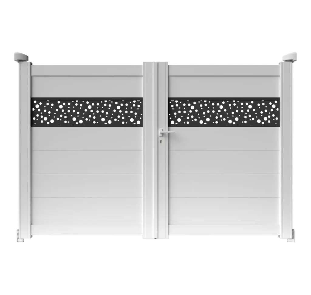 Portail 2 vantaux aluminium TEXAS