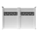 Portail 2 vantaux aluminium TEXAS