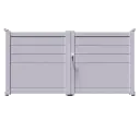 Portail 2 vantaux aluminium JERUSALEM