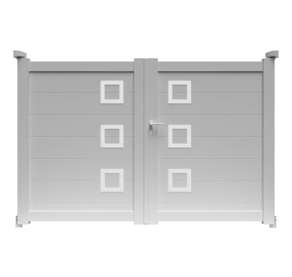 Portail 2 vantaux aluminium HAWAI