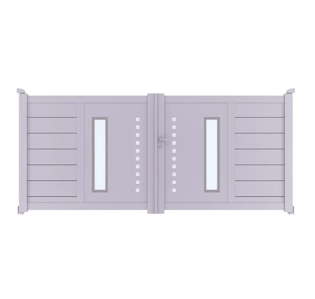 Portail 2 vantaux aluminium LIVERPOOL