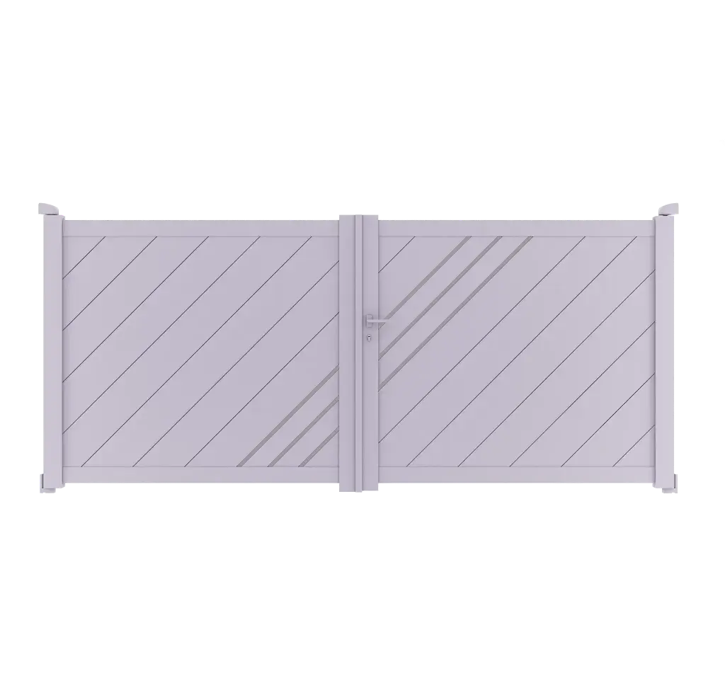 Portail 2 vantaux aluminium ISTANBUL