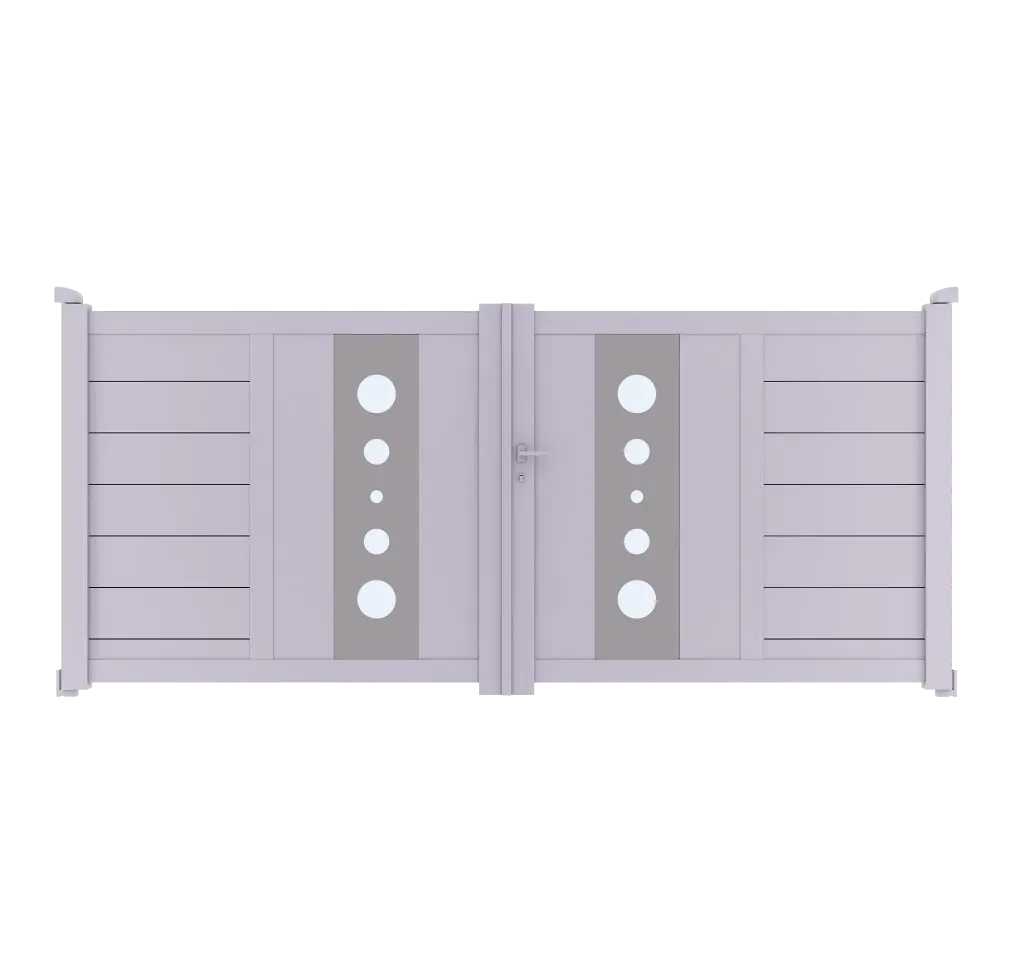 Portail 2 vantaux aluminium BRISBANE