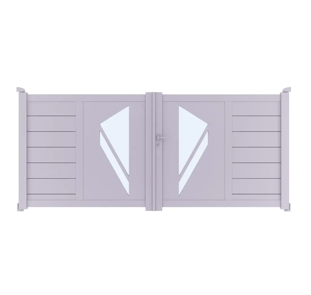Portail 2 vantaux aluminium HOBART