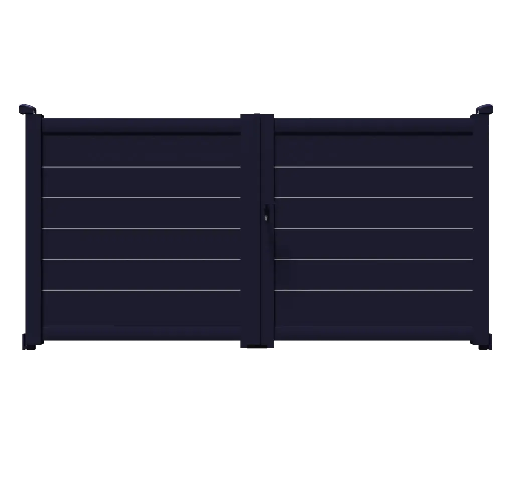 Portail 2 vantaux aluminium SINGAPOUR
