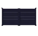 Portail 2 vantaux aluminium SINGAPOUR
