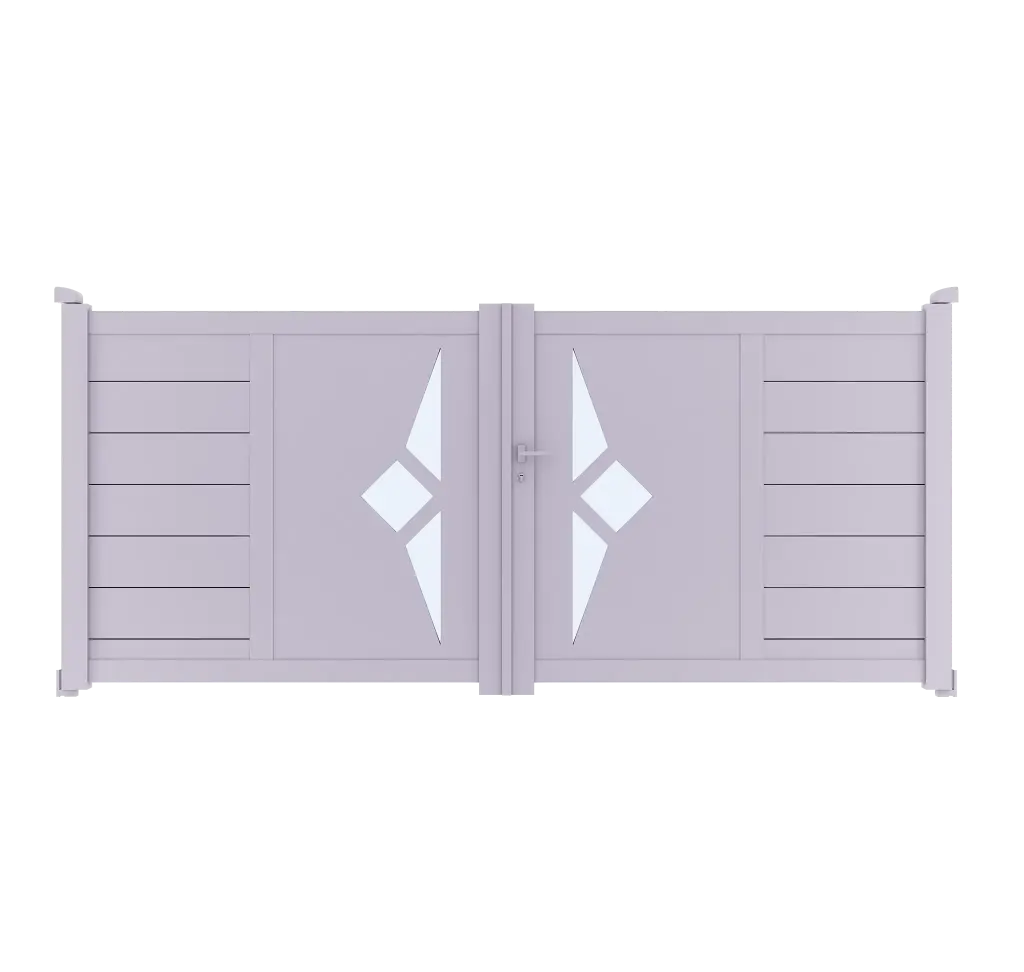 Portail 2 vantaux aluminium CALIFORNIE