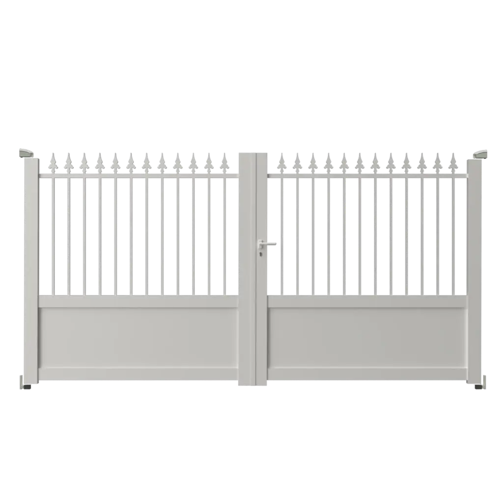 Portail 2 vantaux aluminium PORTO FINO 