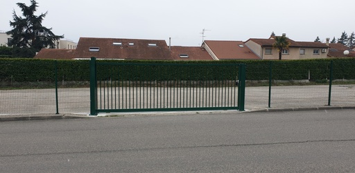 [DPSKSA3224] Double portail coulissant SKENA Savane 3200x2400 RAL 7016 (vis-à-vis)