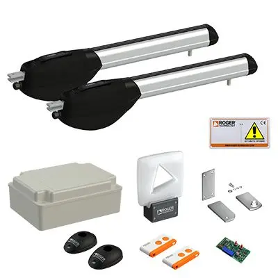 [KIT R20/310] Kit moteur pour portails battants jusqu'à 2,5 mt - 230v - court - rapide - KIT R20/310