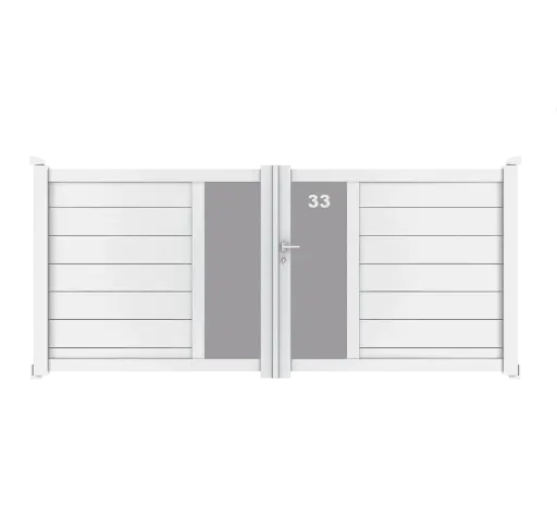 Portail 2 vantaux aluminium NEVADA