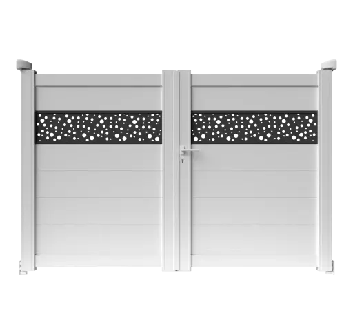Portail 2 vantaux aluminium TEXAS