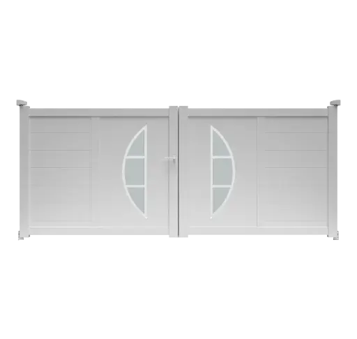 Portail 2 vantaux aluminium ALASKA