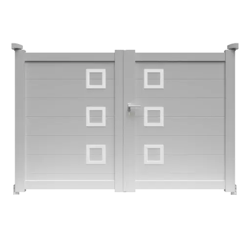 Portail 2 vantaux aluminium HAWAI