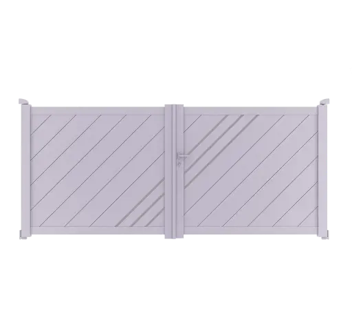 Portail 2 vantaux aluminium ISTANBUL