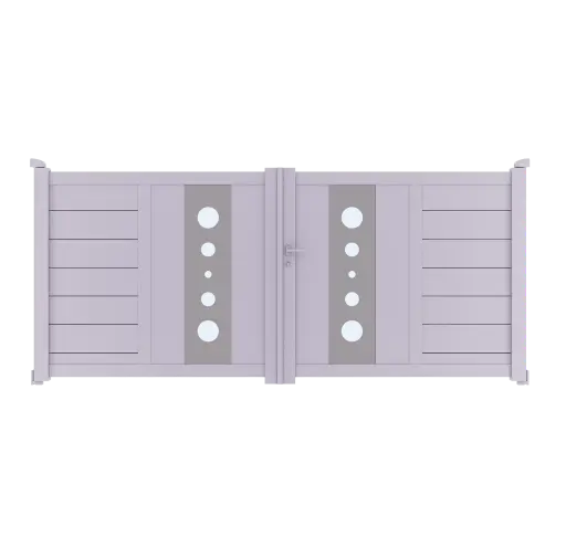 Portail 2 vantaux aluminium BRISBANE