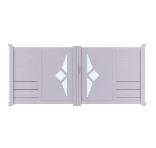 Portail 2 vantaux aluminium CALIFORNIE