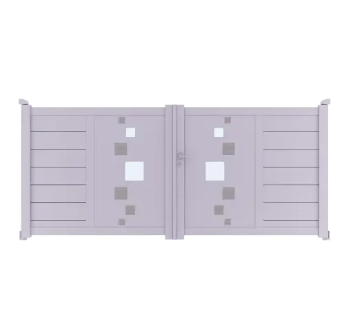 Portail 2 vantaux aluminium DARWIN