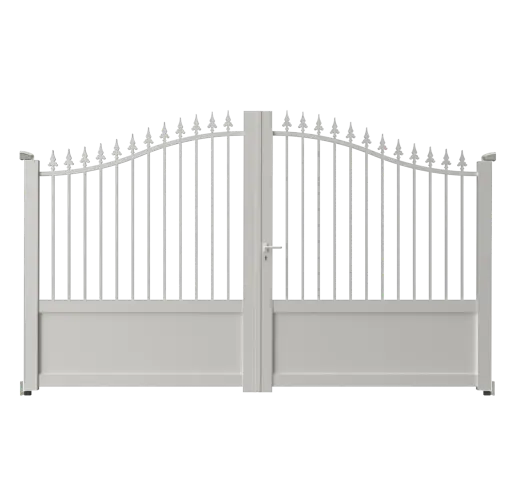 Portail 2 vantaux aluminium PORTO