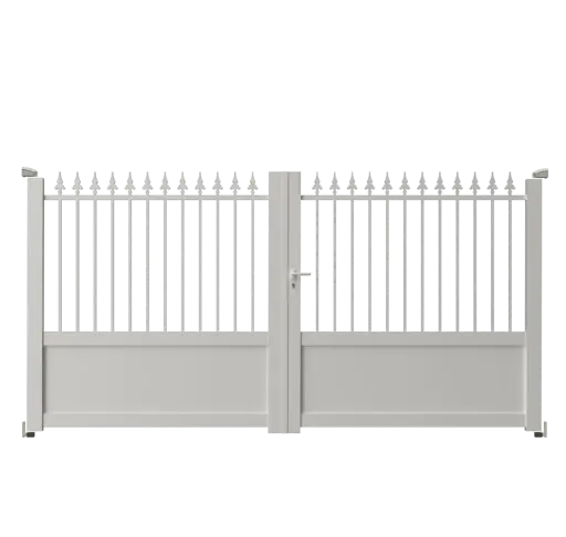 Portail 2 vantaux aluminium PORTO FINO 
