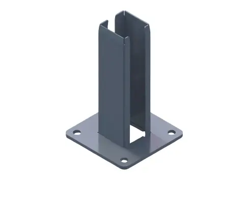 [AF1004] Platine à manchonner RAL 7016 - BAMSE 55x55