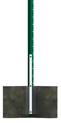 [AF108] Renfort poteau viking fix 1000x40x4mm - RAL 7016
